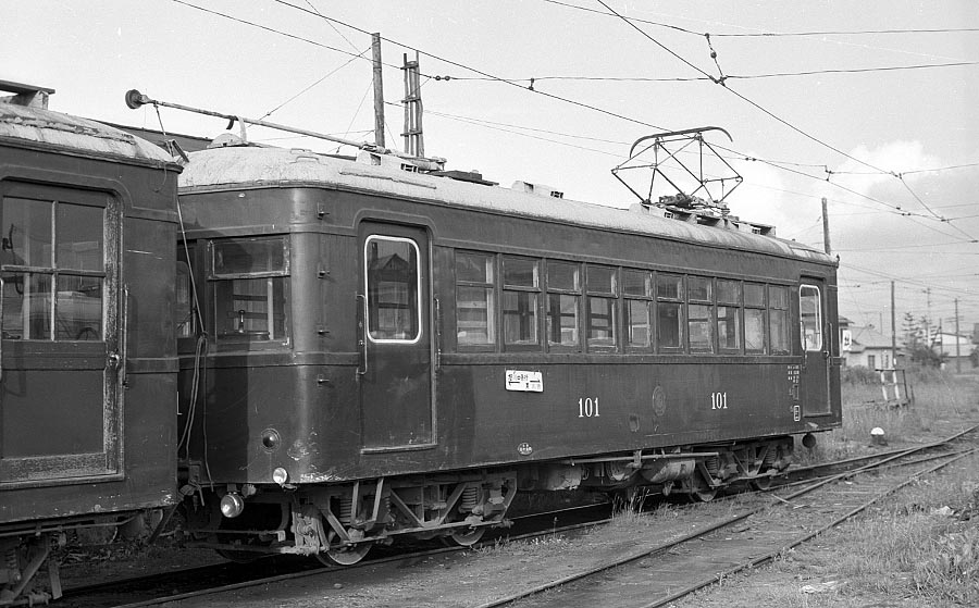 旭川電気鉄道モハ100形101号追分車庫