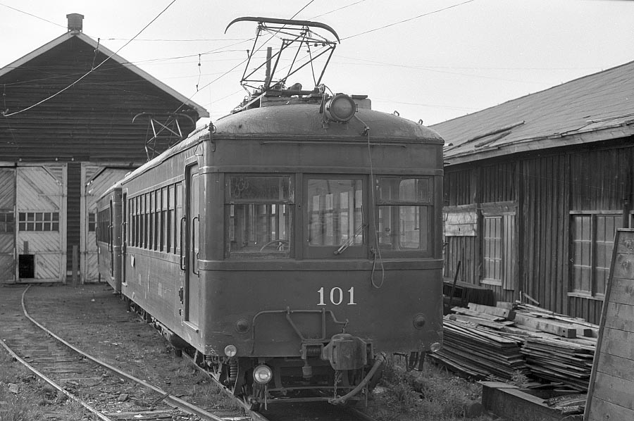 旭川電気鉄道モハ100形101追分車庫