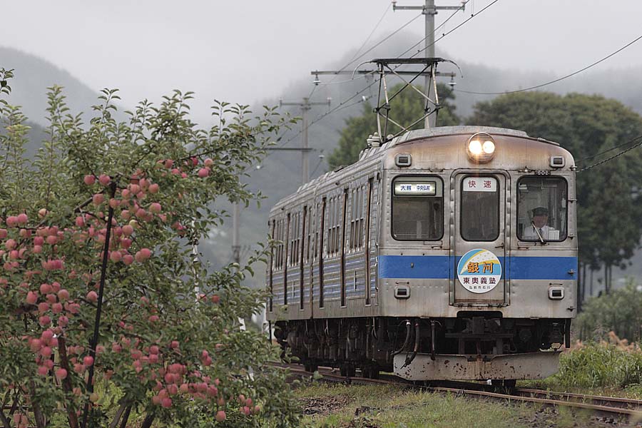 弘南鉄道6000系快速。大鰐線鯖石〜石川プール