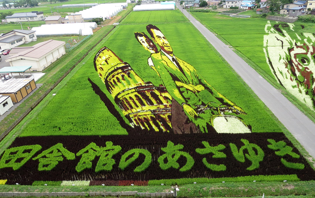 田んぼアート第一会場