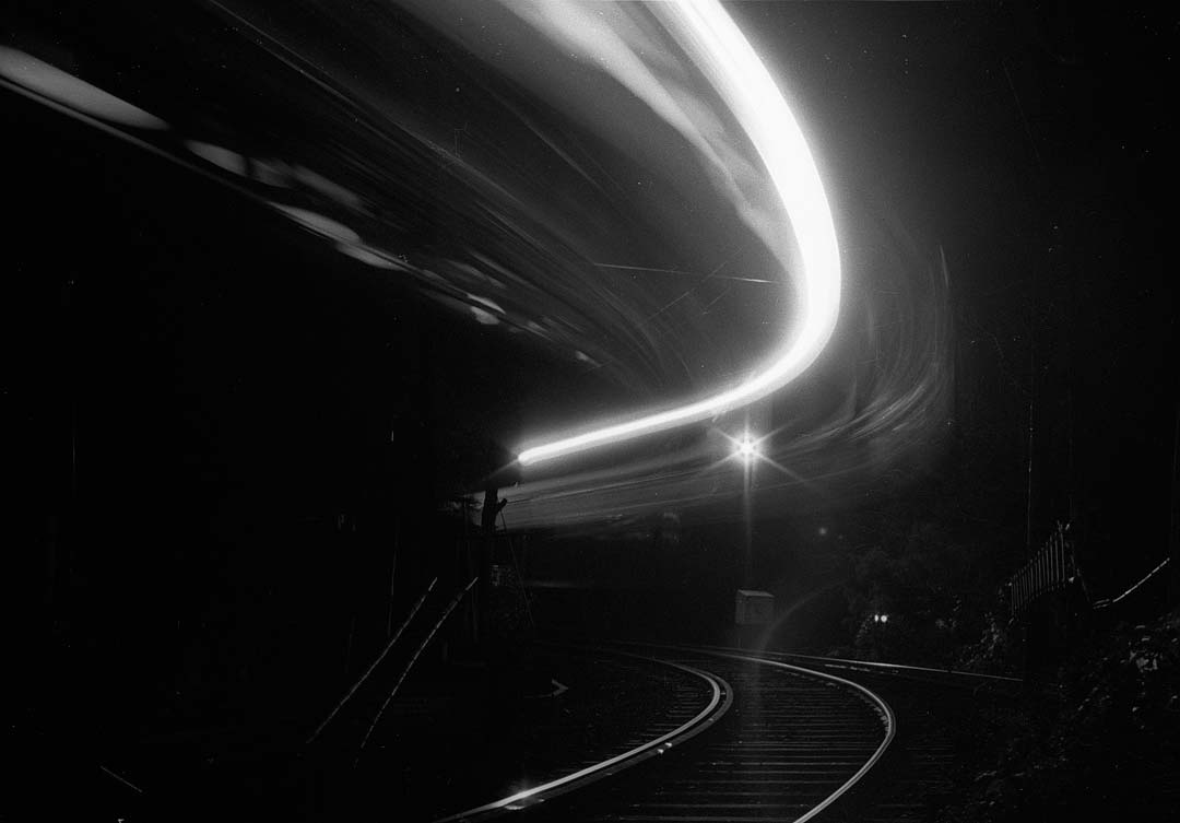 箱根登山鉄道大平台駅夜間撮影