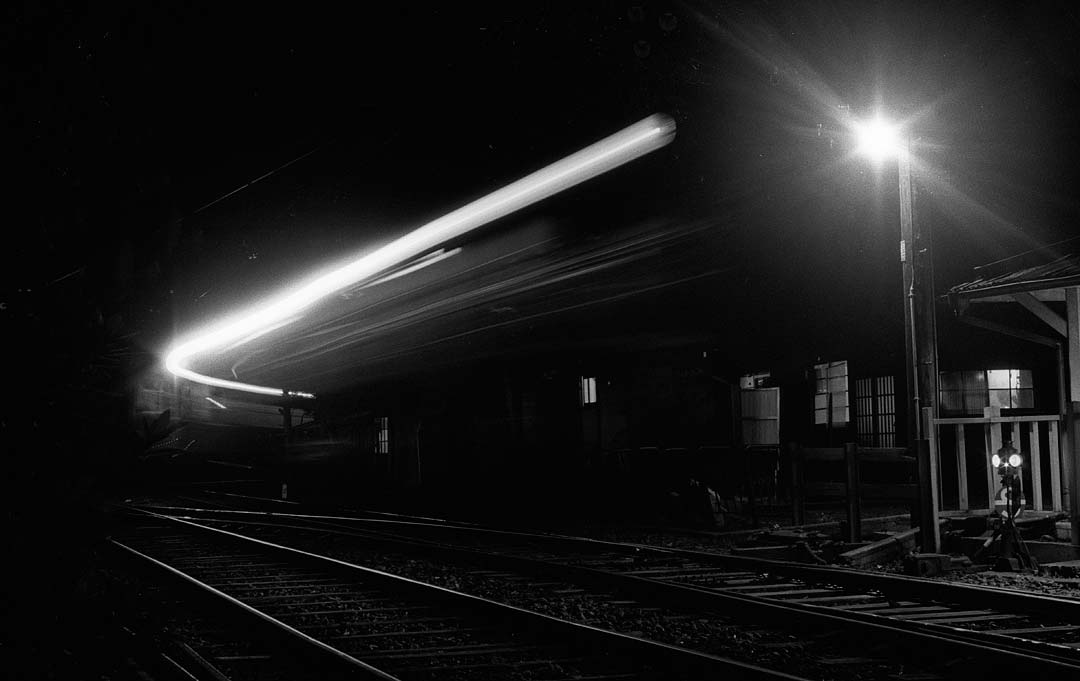 箱根登山鉄道大平台駅夜間撮影