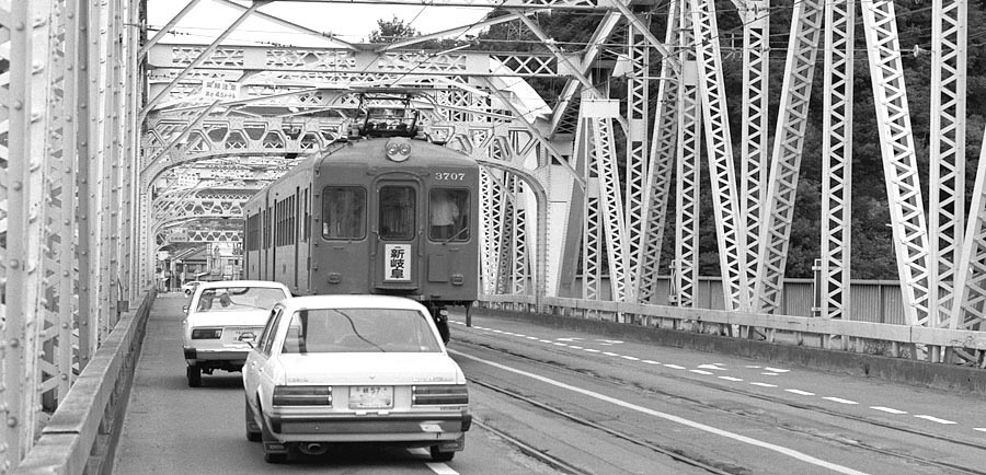 名鉄犬山橋梁モ3707