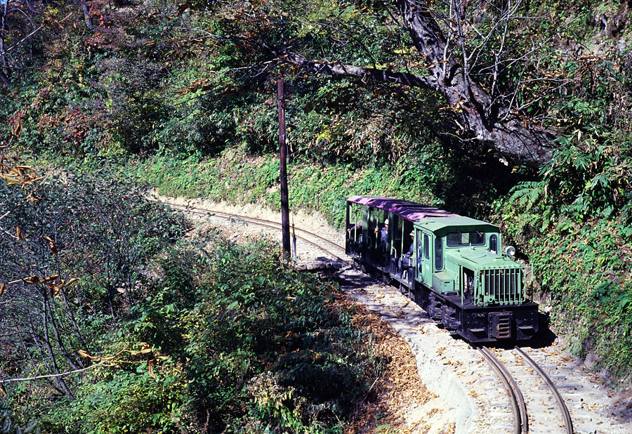 立山砂防軌道 人車列車