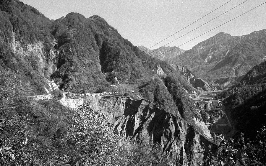 立山砂防軌道 水谷地区遠景