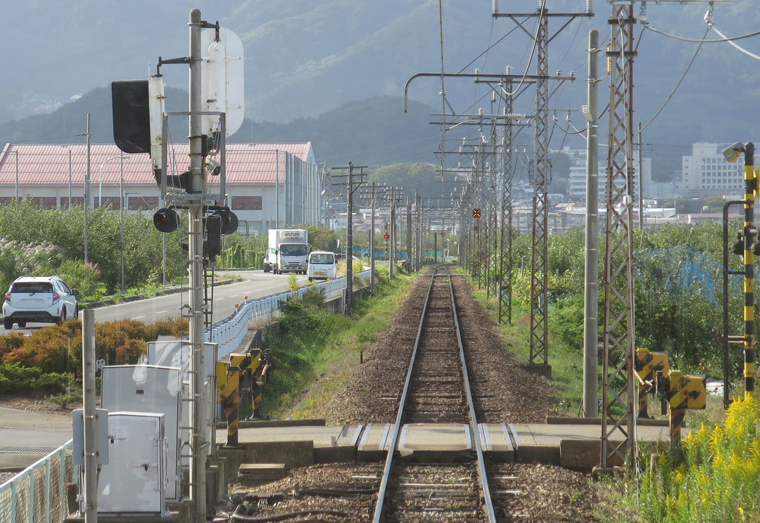 長野電鉄 北須坂駅-棒線化