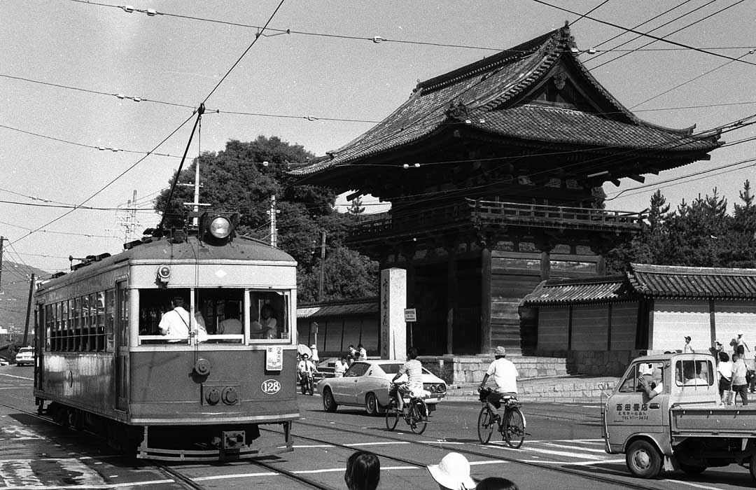 京福嵐山線ポール時代広隆寺