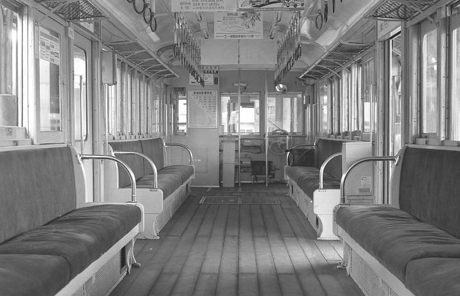 一畑電鉄デハ1形3号ワンマンカー車内