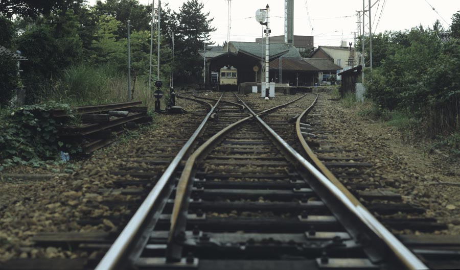 一畑電鉄大社駅構内