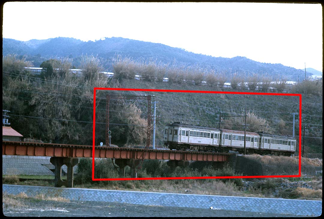 土佐電鉄鉄道線モハ5000形5005+クハ3001+5003