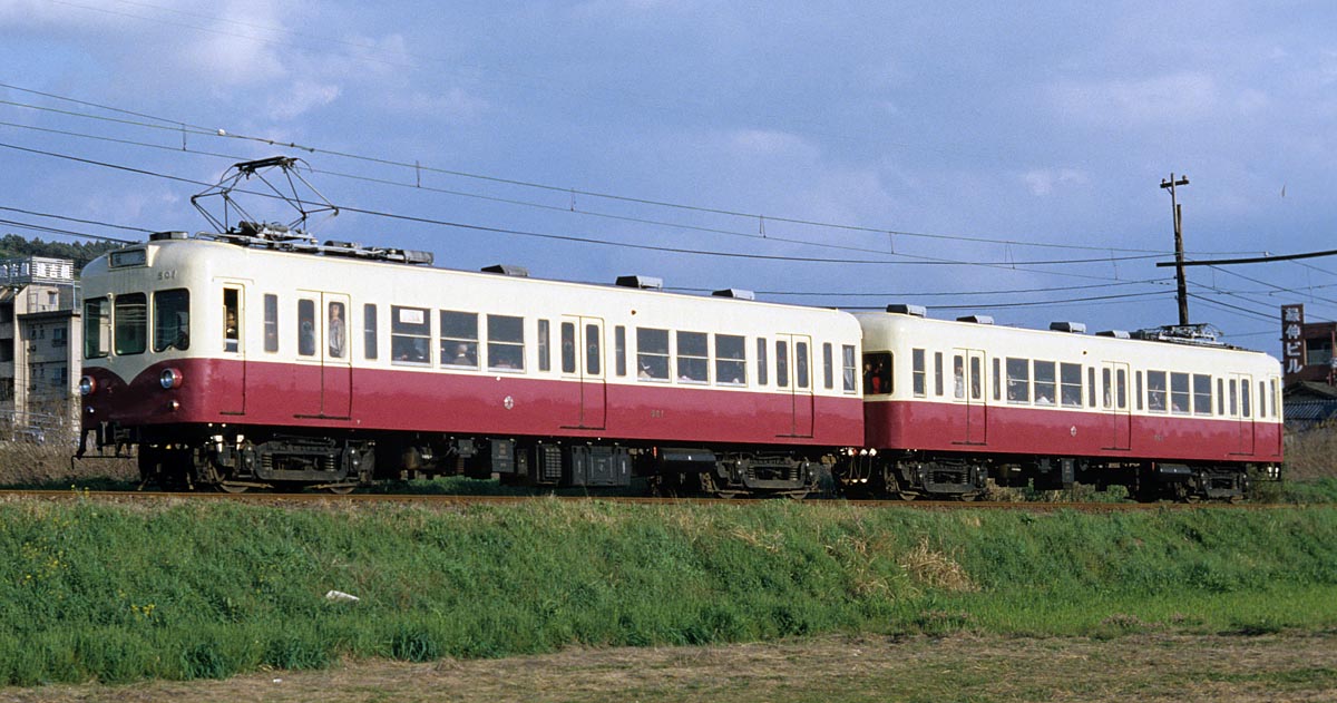 熊本電鉄モハ500形501号+502号