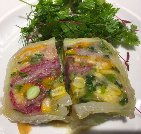 ラ・リラッサ-上に載っている野菜をどかせたところ