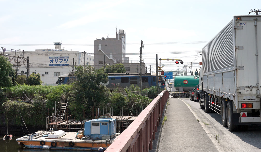 高島貨物線千鳥橋踏切